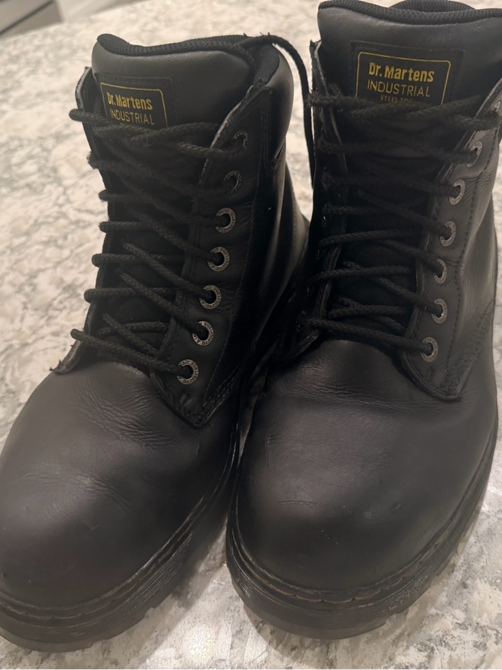 Dr. Martens Black Industrial Lace-Up Work Boots
